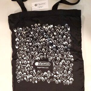 LeSportsac - Web Tote - Bonjour LeSportsac 2485 Z066 - Black with Silver - NWT